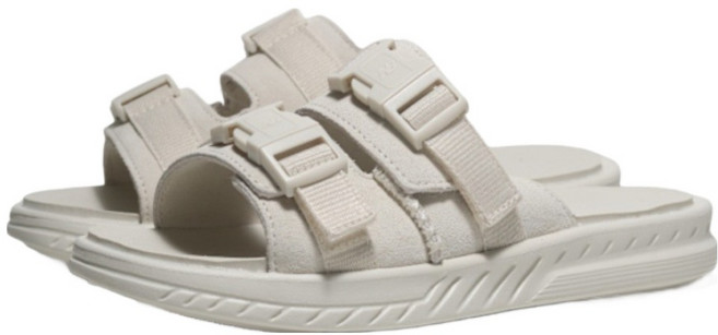 New Balance 女款 601 B楦拖鞋 SWAUTLC1, 22cm, 白色