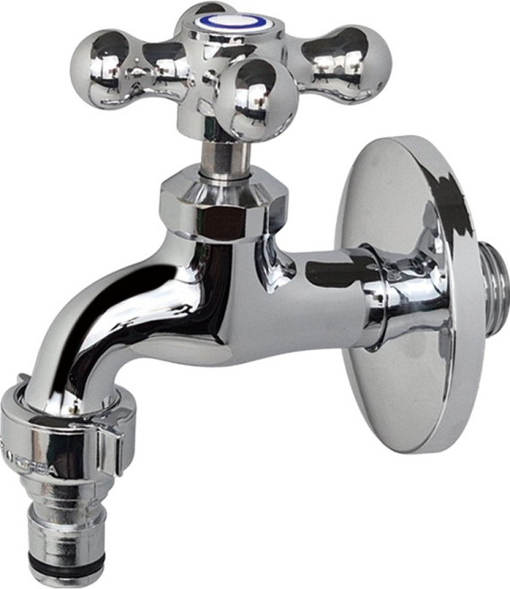 BK 십자 가로 수도꼭지 왕분리 냉수 모로87, 1개