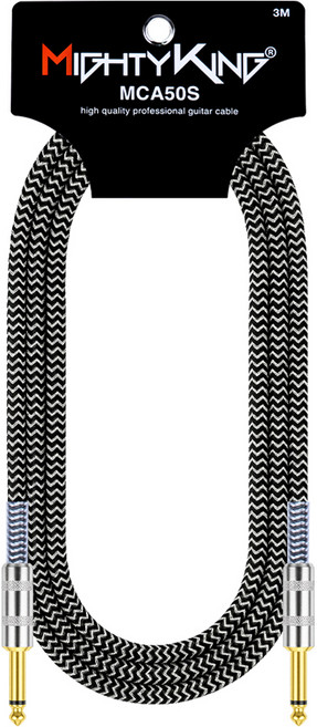 마이티킹 식스쉴드 기타케이블 일렉 베이스 5.5 기타잭 MCA50S, 1개