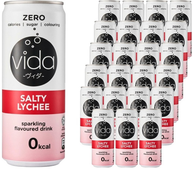 비다 제로 스파클링 드링크 솔티리치, 24개, 325ml