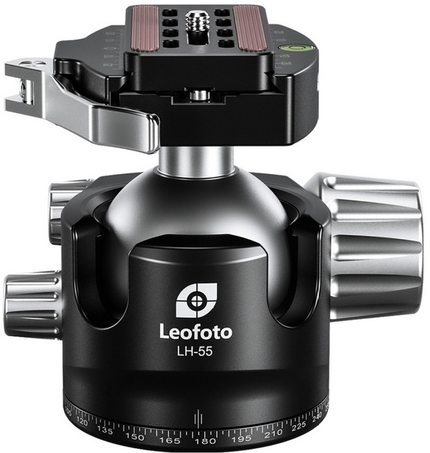 Leofoto 徠圖 彩宣總代理 低重心球型雲台, 1套, LH-55LR + LR70