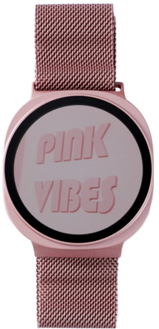 우먼스9999 밀레니즈 루프 밴드 스마트워치 스트랩, 로즈핑크, 1개