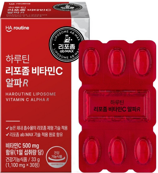 하루틴 리포좀 비타민C 알파R, 30정, 1개