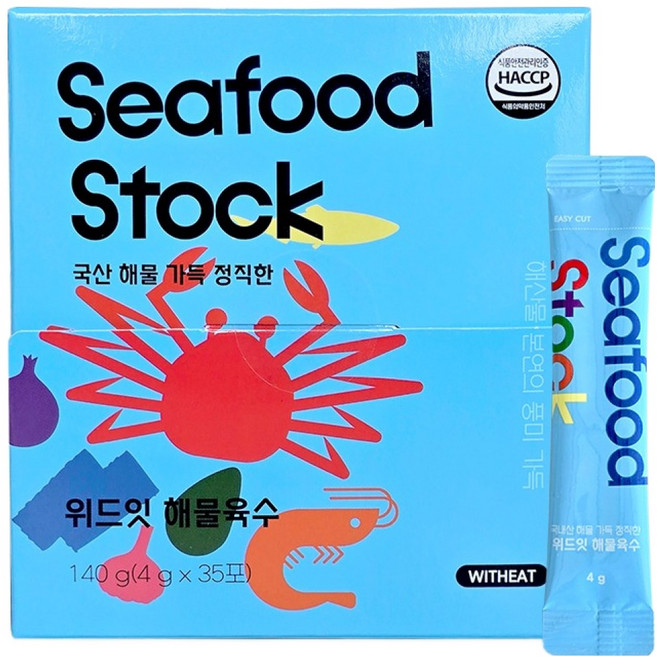 위드잇 해물육수 35p, 해산물맛, 140g, 1개