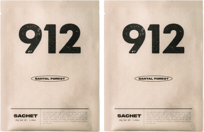 912 샤쉐 실내용 걸이형 방향제, 상탈 포레스트, 2개, 40g