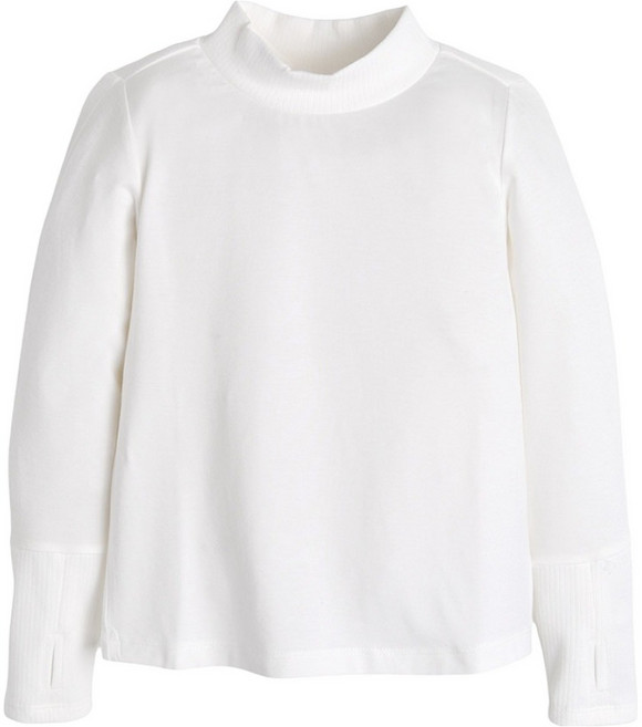 컬리수 아동용 골지 배색 이너 티셔츠