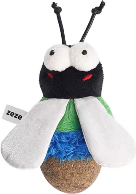 zeze 綠蠅蠅貓薄荷玩具, 1個, 綠色