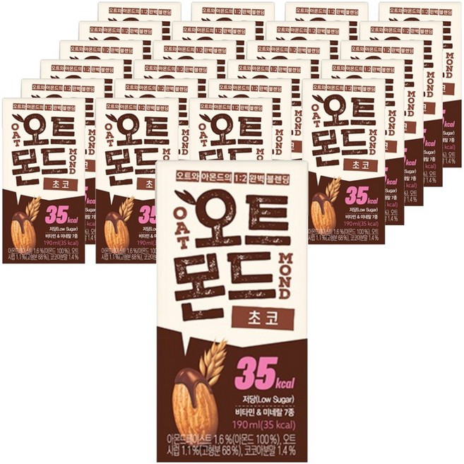 오트몬드 초코, 190ml, 24개