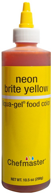 셰프마스터 리쿠아젤 수용성 식용색소 네온브라이트옐로우, 298g, 1개