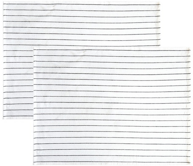 메오 부엌의 천 면 키친크로스 40 x 60 cm, 화이트 C, 2개