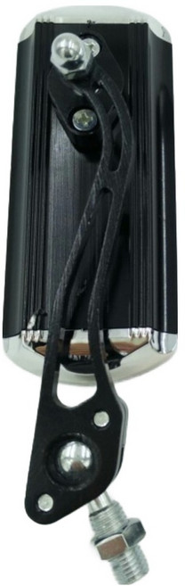 다조아샵 자전거 핸들바 백미러 안전 반사경, 블랙, 1개