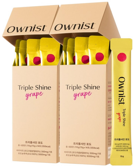 오니스트 트리플샤인 포도 14p, 14회분, 2박스