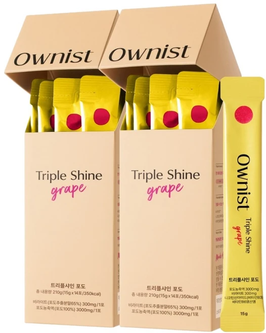 오니스트 트리플샤인 포도 14p, 14회분, 2박스 - 쿠팡