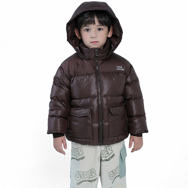 OTHER COMMA ANOTHER CURLYSUE 兒童 Edit 撞色羽絨外套