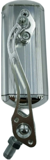 다조아샵 자전거 핸들바 백미러 안전 반사경, 실버, 1개