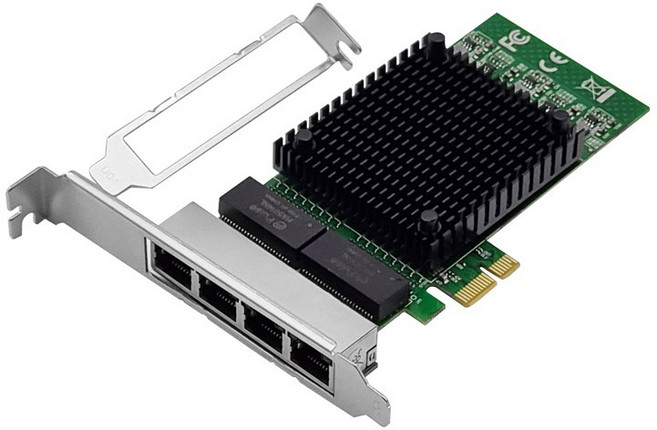 랜스타 인텔 4포트 PCIe 기가 랜카드 데스크탑용, LS-EX4G, 1개