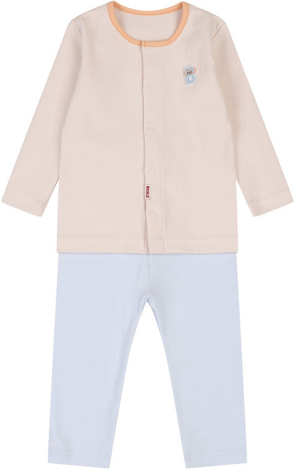 Bekiz 嬰幼兒 Creme 修身內衣上下衣套組
