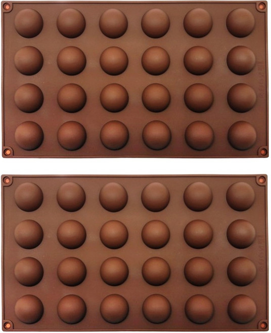 미니 반구 24구 30mm 실리콘몰드 295 x 170 x 13 mm, 2개