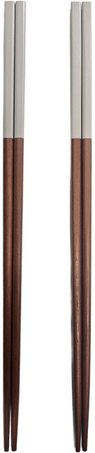 장미목 투톤 튀김 젓가락, 혼합색상, 2개