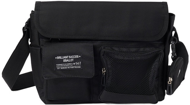 JEBALLOT Urban Gear 日常郵差包, JET BLACK