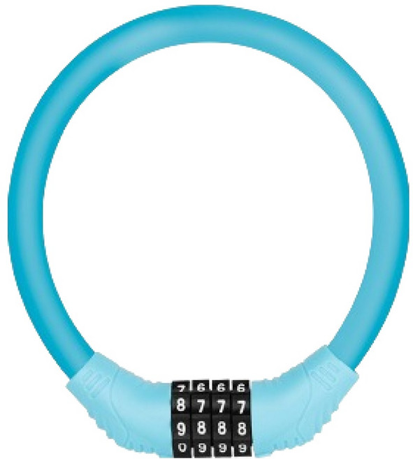 루미온 자전거 도난방지 번호키 자물쇠, 블루, 1개