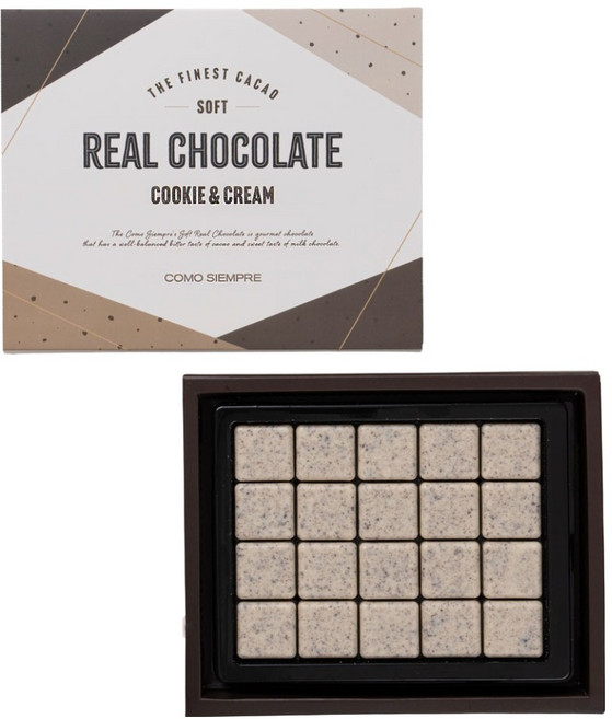 꼬모쎔쁘레 소프트 리얼 초콜릿 쿠키앤크림, 90g, 1개