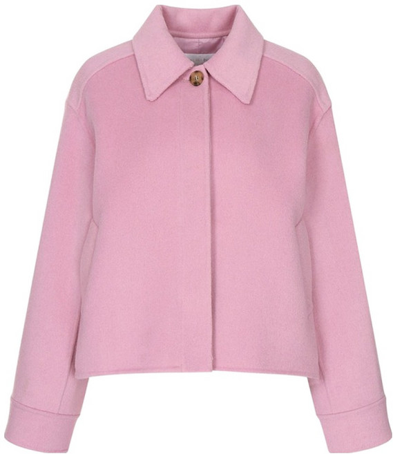 올리브데올리브 여성용 싱글 버튼 셔츠형 핸드메이드 코트