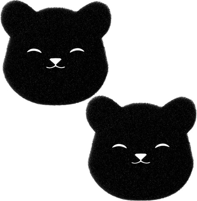 우주뭉치 곰돌이 반려동물 털제거 세탁볼, 곰들이, 2개