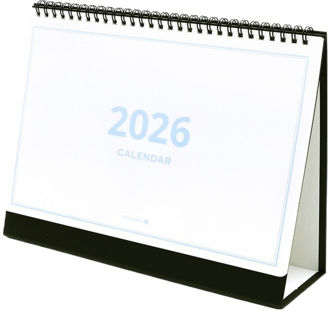 모닝 스탠딩 캘린더 2026 대(260 x 210 x 80 mm), 화이트, 1개