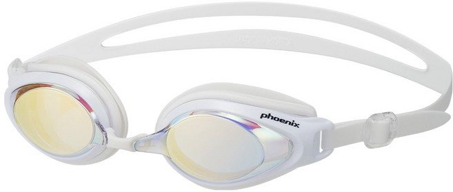 피닉스 아동용 미러수경 PN503JM, 화이트, 1개