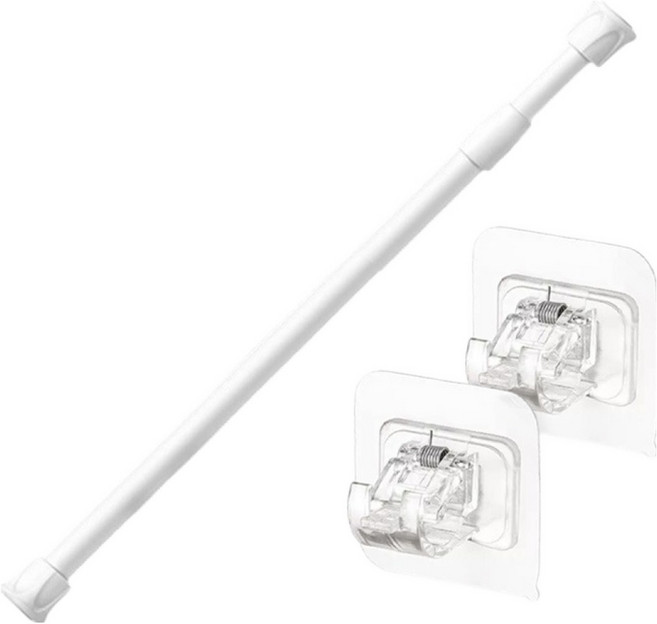 세렌틱 다양한 길이의 압축봉 + 후크 2p 세트, 화이트