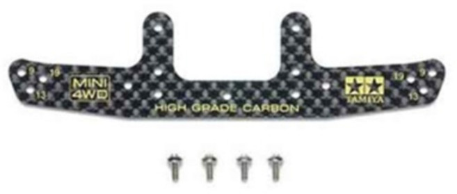 타미야 HG 카본 리어 범퍼 플레이트 부품 세트 1.5mm 95693