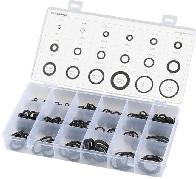 케이디와이 고무 오링 18종 225p 세트 KOR-225, 1세트