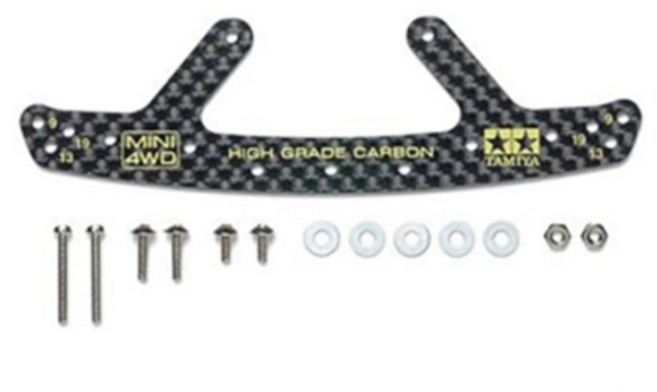 타미야 HG 카본 프런트 범퍼 플레이트 부품 세트 1.5mm 95692