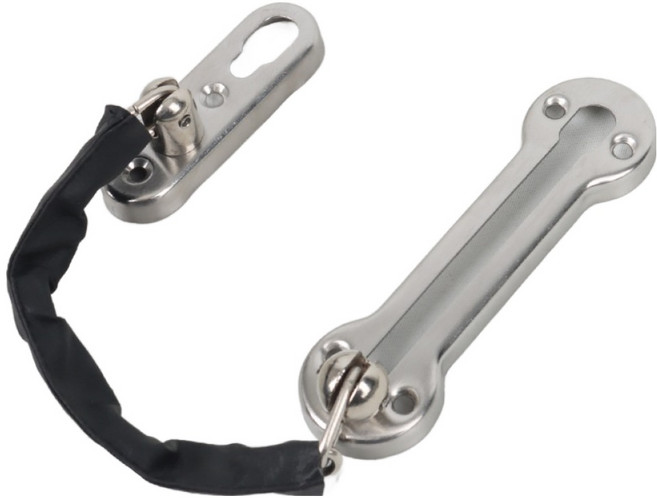 올고르 스테인리스 체인형 안전 고리 FREE, 실버, 1개