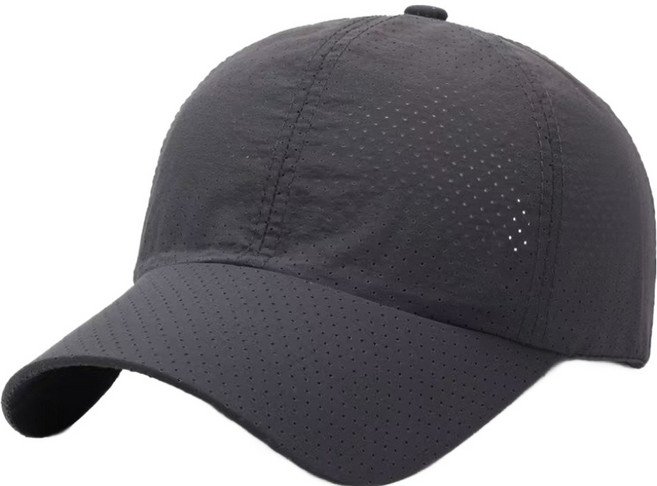 클로나인 심플한 스포츠 메쉬 모자, 다크그레이, 1개