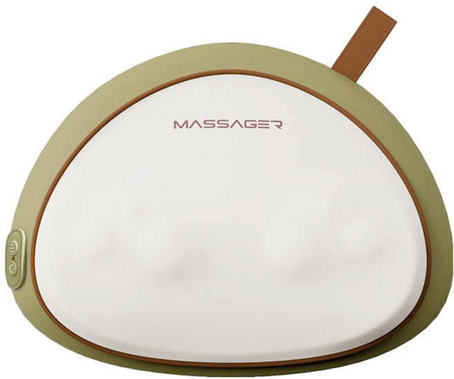 家用電動熱敷腰椎按摩器, 青綠色, 72EAT59F1