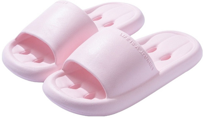 도림 파스텔 물 빠짐 미끄럼 방지 EVA 욕실화, 핑크, 1개