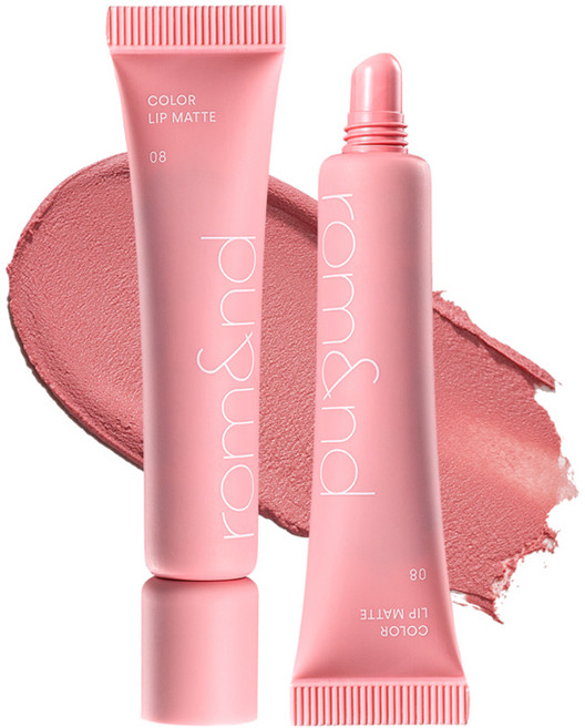 rom&nd 台灣公司貨 雲柔唇泥 8g, 08 粉霧瀰漫, 1個