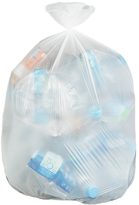 베로나 배접 분리수거 쓰레기봉투 유백, 60L, 60개