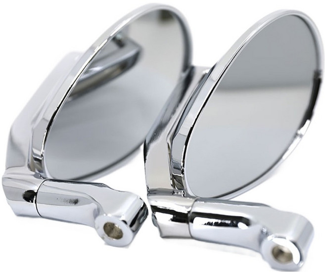 헤드웨이 오토바이 사이드미러 세트 튜닝타원 크롬, 1세트