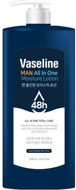 C2Y 凡士林 48h 男士保濕乳液 多效合一, 1L, 1個