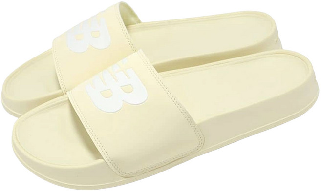 New Balance 女款 200 B楦拖鞋 SWF200U1, 米白色, 30cm