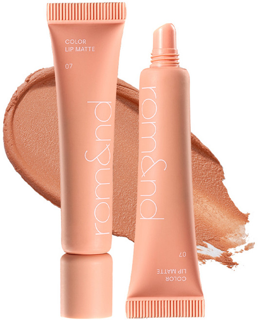 rom&nd 台灣公司貨 雲柔唇泥 8g, 07 泰迪絨杏, 1個