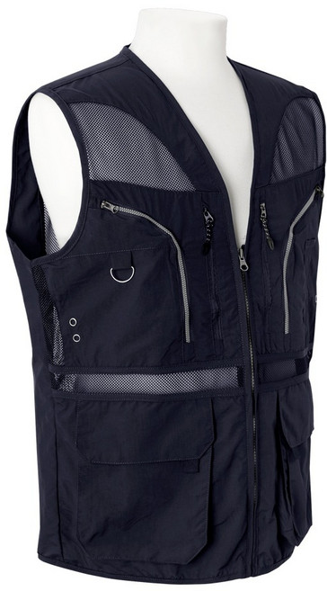 엠엔씨 넘버 망사 작업조끼 MDJK168PP, 네이비, 1개