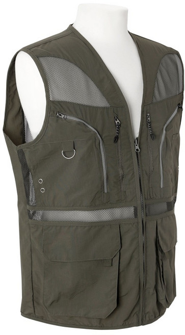 엠엔씨 넘버 망사 작업조끼 MDJK168PP, 카키, 1개