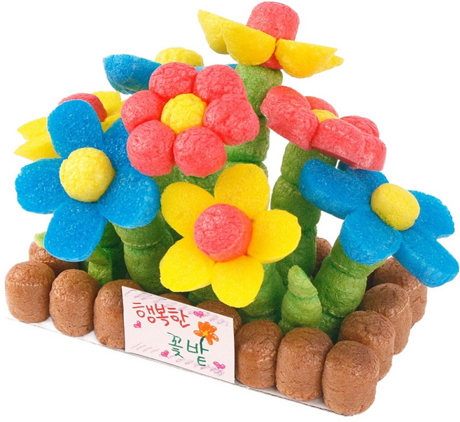 플레이콘 우리집 꽃밭 세트 4인용, 혼합색상, 1세트