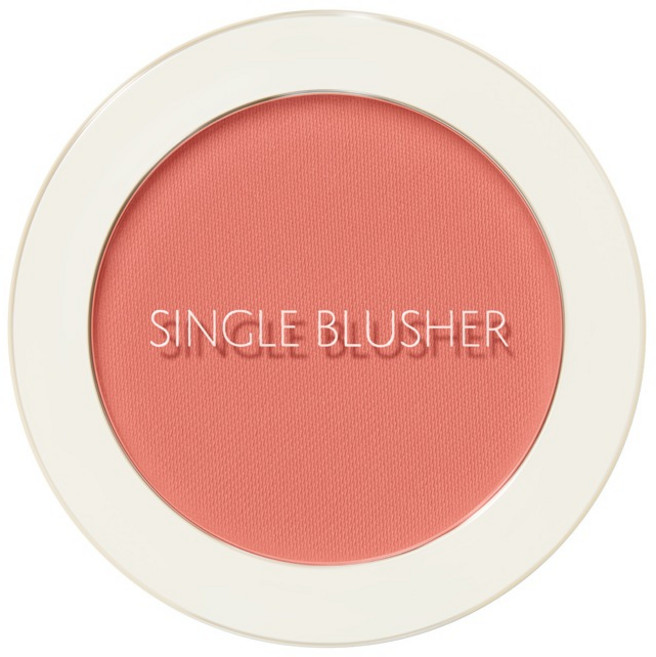 더샘 샘물 싱글 블러셔 5g, CR02 베이비 코랄, 1개