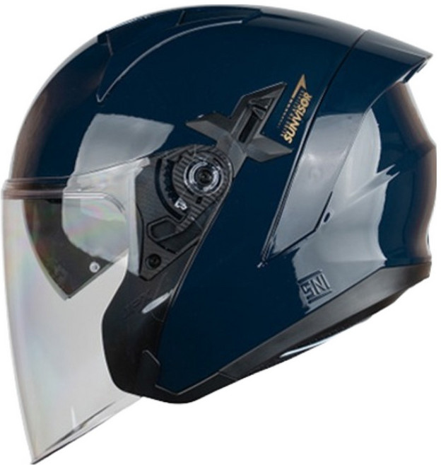 JPX HELMET JPX Nova-X 摩托車安全帽, 亮光深藍色