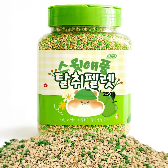 기화 햄스터 스윗애플 탈취펠렛 사과향, 1개, 250g